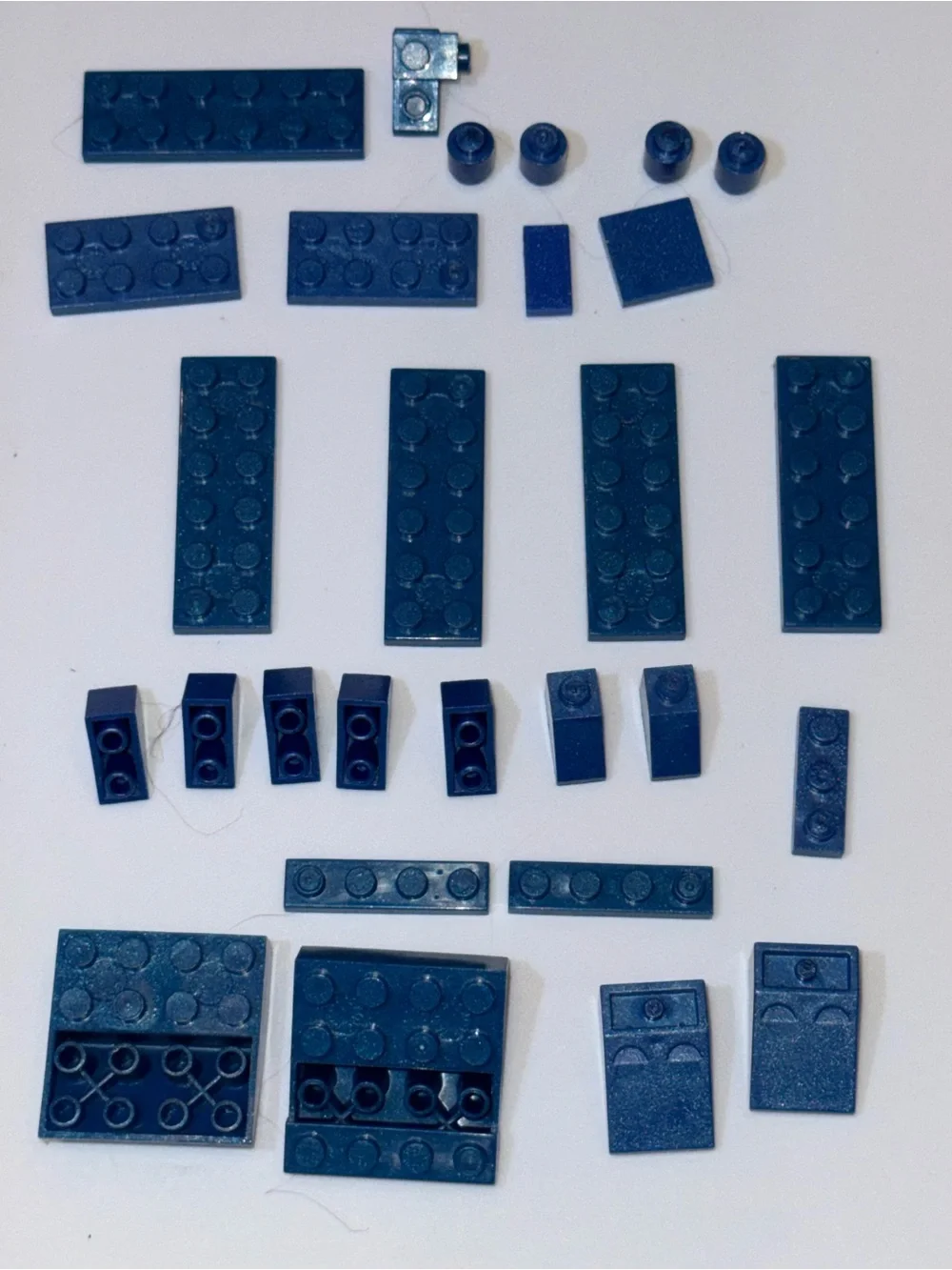 LEGO Royal Blue 28 Misc Planks Pieces Parts Lot